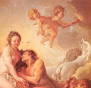 Francois Boucher Aurora and Cephalus detail